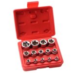 14 unids/set E-tipo 6-esquina flor de ciruelo hembra combinación kit de reparación de automóviles herramienta