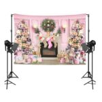 150 x 200 cm Piel de melocotón Fotografía de Navidad Fondo Tela Decoración de la sala de fiestas, 11