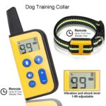 Collar para mascotas con vibración y descarga eléctrica, entrenador para perros con Control remoto de 800m, Stop Barker - Imagen 5