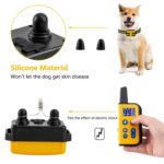 Collar para mascotas con vibración y descarga eléctrica, entrenador para perros con Control remoto de 800m, Stop Barker - Imagen 9