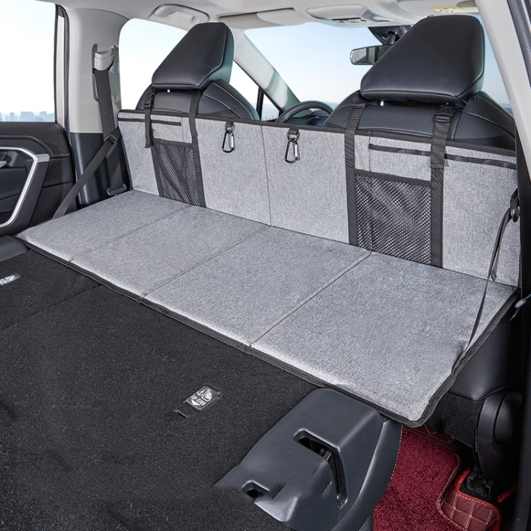 TBD0604139601.jpg Tablero plegable para cama de Camping y coche, tablero de extensión de fila trasera para SUV, para Tesla, Gray - Imagen 1