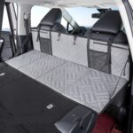 Tablero plegable para cama de Camping y coche, tablero de extensión de fila trasera para SUV, para Tesla, Gray Embossed