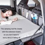 Tablero plegable para cama de Camping y coche, tablero de extensión de fila trasera para SUV, para Tesla, Black Embossed - Imagen 3