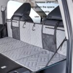 Tablero plegable para cama de Camping y coche, tablero de extensión de fila trasera para SUV, para Tesla, Black Embossed - Imagen 4
