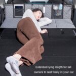 Tablero plegable para cama de Camping y coche, tablero de extensión de fila trasera para SUV, para Tesla, Gray Embossed - Imagen 5