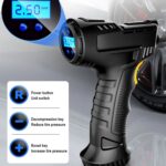 Equipo inflador de neumáticos con compresor de bomba de aire de coche de 120W, Wired Digital Display - Imagen 3
