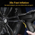 Equipo inflador de neumáticos con compresor de bomba de aire de coche de 120W, Wired Digital Display - Imagen 4