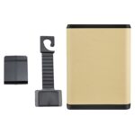 Caja de almacenamiento multifuncional para colgar en la puerta del respaldo del asiento del coche, Beige