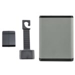 Caja de almacenamiento multifuncional para colgar en la puerta del respaldo del asiento del coche, Gray