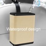 Caja de almacenamiento multifuncional para colgar en la puerta del respaldo del asiento del coche, Gray - Imagen 6