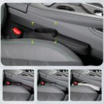 Organizador de almacenamiento para asiento de coche, rellenos de costuras antifugas, 1 par, Storage Dark Coffee - Imagen 9