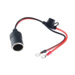 Enchufe hembra para encendedor de cigarrillos de coche con tubo fusible de 15 A, 50cm