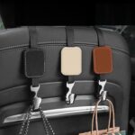 Respaldo del asiento trasero del coche, gancho multifuncional Interior de gamuza - Imagen 2