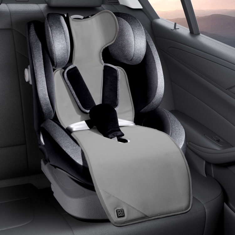 TBD0604212301A.jpg Cojín de asiento con calefacción USB para coche, cojín de asiento infantil de felpa de invierno, 90x32cm - Imagen 1