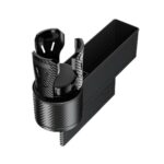 Caja de almacenamiento para espacio de asiento de coche, Cenicero con soporte para vasos, Left Carbon Fiber