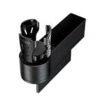 Caja de almacenamiento para espacio de asiento de coche, Cenicero con soporte para vasos, Left Black