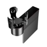 Caja de almacenamiento para espacio de asiento de coche, Cenicero con soporte para vasos, Right Carbon Fiber