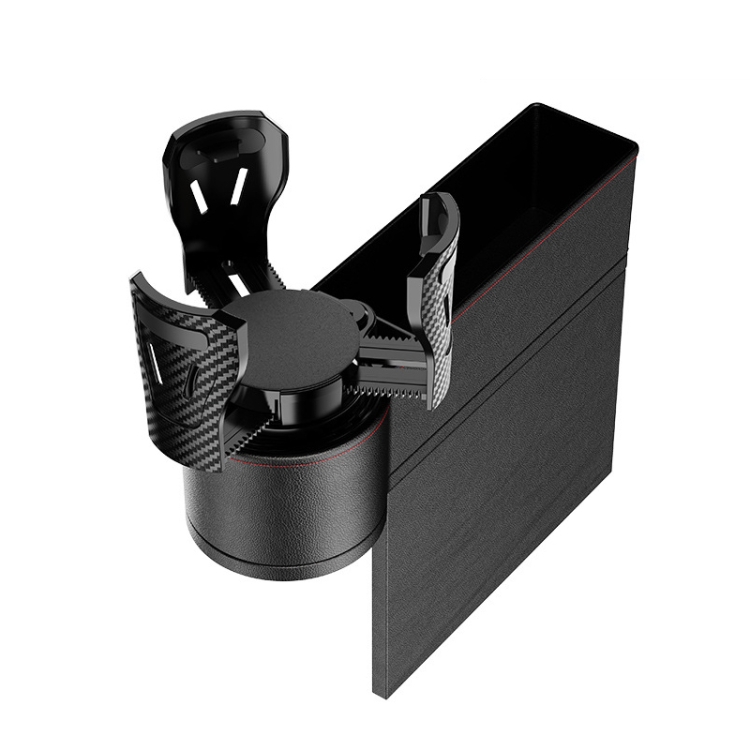 TBD0604214710.jpg Caja de almacenamiento para espacio de asiento de coche, Cenicero con soporte para vasos, Right Black - Imagen 1