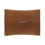 Para Tesla Model 3 / Y asiento de coche pantalla de Control Central caja de pañuelos bolsas de almacenamiento de pañuelos, Brown