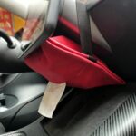 Para Tesla Model 3 / Y asiento de coche pantalla de Control Central caja de pañuelos bolsas de almacenamiento de pañuelos, Brown - Imagen 7