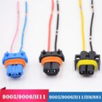 Enchufe del soporte de la luz del zócalo del faro del coche con cable, 1pair For H11 / H8 / 881 - Imagen 2