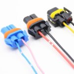 Enchufe del soporte de la luz del zócalo del faro del coche con cable, 1pair For 9005 - Imagen 3
