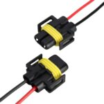 Enchufe del soporte de la luz del zócalo del faro del coche con cable, 1pair For 9006 - Imagen 5