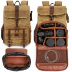 Bolsa para cámara digital SLR de gran capacidad, mochila para ordenador portátil, bolsa de almacenamiento de lona - Imagen 2