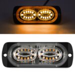 Luz de advertencia de señal lateral del coche de 12 W, luz estroboscópica de 24 LED