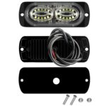 Luz de advertencia de señal lateral del coche de 12 W, luz estroboscópica de 24 LED - Imagen 2