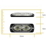 Luz de advertencia de señal lateral del coche de 12 W, luz estroboscópica de 24 LED - Imagen 3