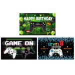 180x110cm consola de juegos tema fondo de cumpleaños decoración de fiesta de cumpleaños Banner, 2023SRB51, 2023SRB53, 2023SRB54 - Imagen 6