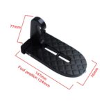 Para asistencia en automóviles SUV para subir al pedal del gancho del automóvil, Black - Imagen 3