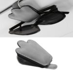 Soporte para gafas de sombra automotriz, gafas de sol para visera de coche y organizador de entradas