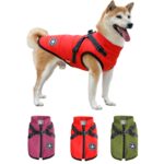 Ropa para perros Pecho Espalda Abrigo de invierno todo en uno Chaleco de algodón engrosado, S - Imagen 2