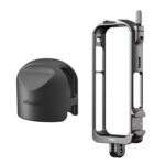 Para Insta360 X3 AMagisn accesorios de marco protector de jaula de conejo de Metal, With Lens Cover, Only Cage - Imagen 2