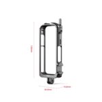 Para Insta360 X3 AMagisn accesorios de marco protector de jaula de conejo de Metal, With Lens Cover, Only Cage - Imagen 3