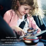 Adornos de aromaterapia para coche giratorios solares interestelares, Silver - Imagen 8