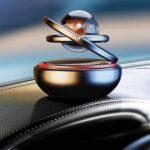 Adornos de aromaterapia para coche giratorios solares interestelares, Silver - Imagen 10
