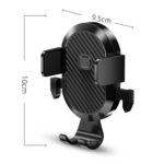 Soporte para teléfono automotriz de fibra de carbono, soporte de navegación para coche, modelo telescópico, 2 In 1 - Imagen 2