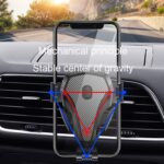 Soporte para teléfono automotriz de fibra de carbono, soporte de navegación para coche, modelo telescópico, 2 In 1 - Imagen 8