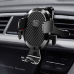 Soporte para teléfono automotriz de fibra de carbono, soporte de navegación para coche, modelo telescópico, 2 In 1 - Imagen 12