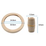 Funda protectora de silicona para coche, funda de agarre de conducción con patrón de neumático antideslizante resistente al desgaste, For 36cm-40cm Diameter Steering Wheel - Imagen 2