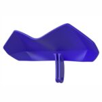 Soporte para teléfono móvil para motocicleta, protección contra el sol y la lluvia, ala deflectora ampliada, Blue