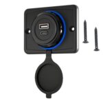 Cargador de enchufe USB impermeable modificado para barco de coche, UCC-350 QC+PD Fast Charge 30W, UCC-350 AC3.1A Total 3.1A 15.5W