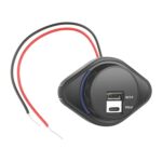 Cargador de coche USB-C de carga rápida con modificación de coche 2 en 1, UCC-320 QC3.0+PD