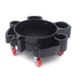 Taburete móvil para lavado de autos con Base de polea de cubo de limpieza multifuncional