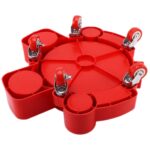 Taburete móvil para lavado de autos con Base de polea de cubo de limpieza multifuncional - Imagen 3