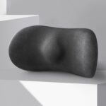 Cojín de coche Asiento de conducción Soporte cervical Almohada de respaldo, Waist Pad Black