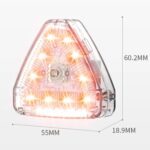 Luz intermitente para motocicleta M7, resistente al agua, larga duración, Control remoto inalámbrico, luces de advertencia modificadas - Imagen 3
